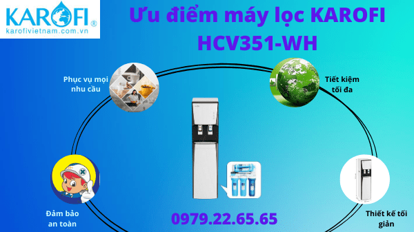 máy lọc nước karofi tích hợp nóng lạnh