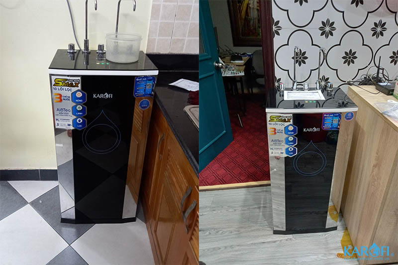 máy lọc nước Karofi D50 thực tế tại nhà khách hàng