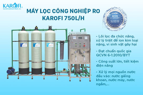 máy lọc nước công nghiệp 750l/h