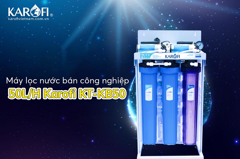 Máy lọc nước bán công nghiệp Karofi KB50 50L/H - công nghệ RO mạnh mẽ