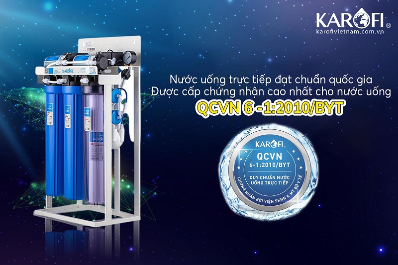 Nước uống trực tiếp đạt chuẩn Quốc gia