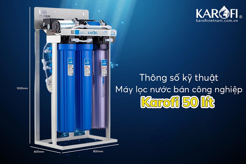 Thông số kích thước máy lọc nước bán công nghiệp