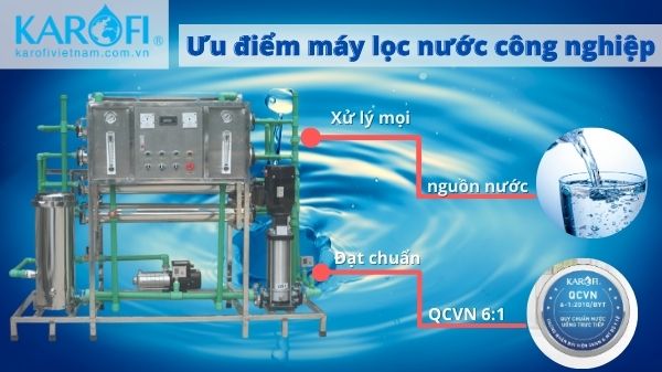 Hệ thống máy lọc nước công suất 1000l/h có tủ