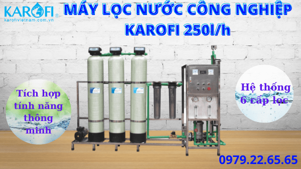 Máy lọc nước Karofi công nghiệp công suất 250l/h