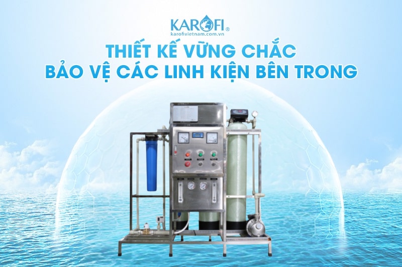 Máy lọc nước RO công suất lớn 250l/h không tủ Karofi KCN-250 thiết kế vững vàng