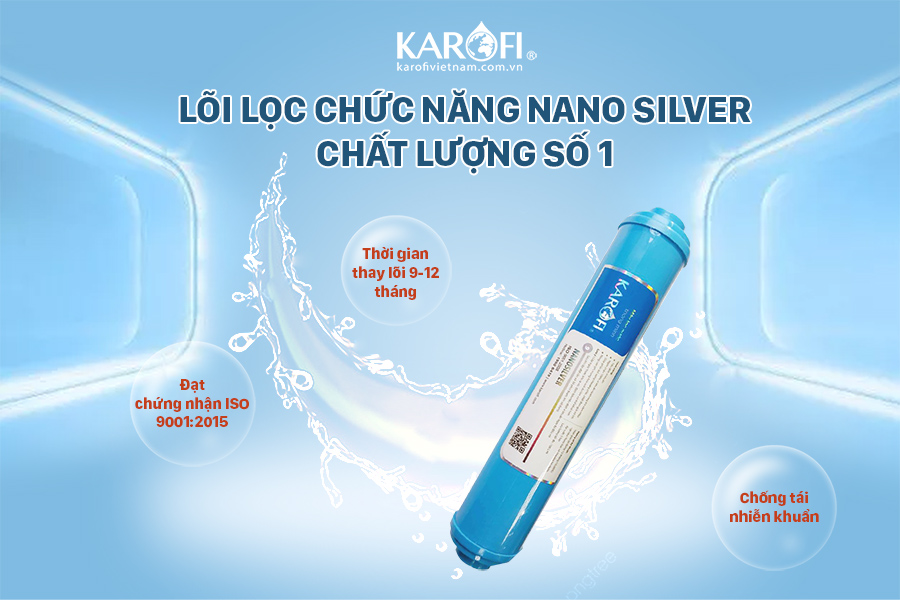 Lõi lọc nước Nano Silver Karofi