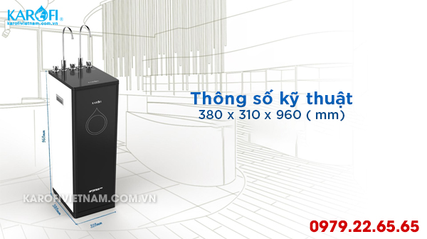 Kích thước máy lọc nước DUO O-D138