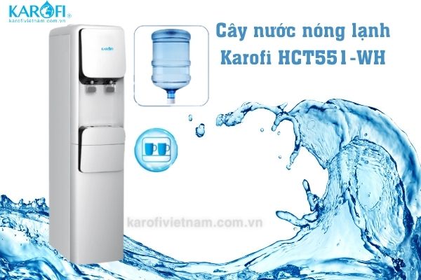 cây nước nóng lạnh karofi hct551 wh