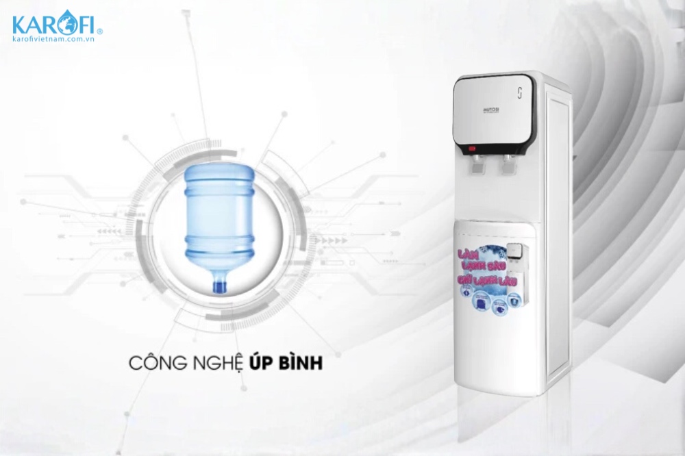 Cây nước nóng lạnh úp bình Mutosi MD - 200 tiện lợi