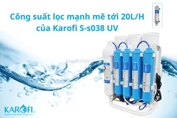 Công suất máy lọc nước karofi ss038 uv
