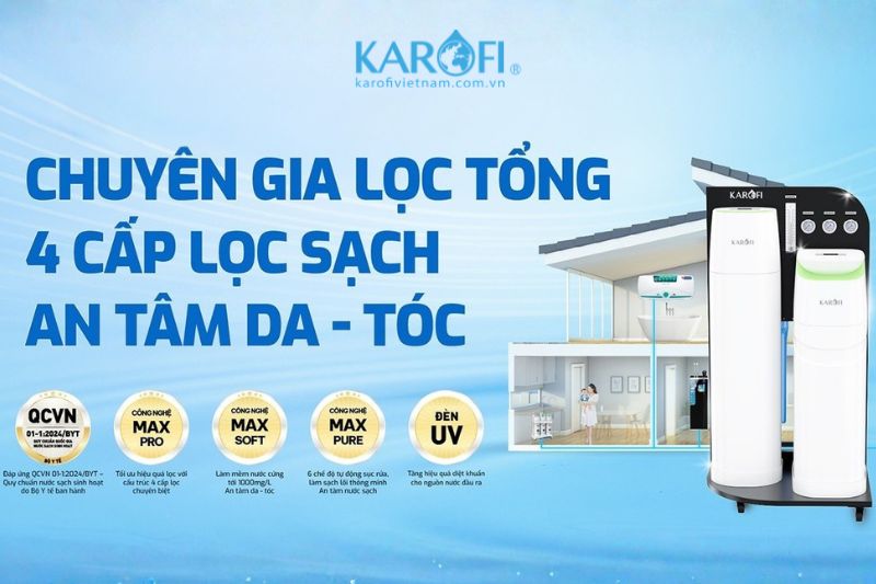 Giới thiệu Hệ thống lọc nước tổng đầu nguồn Karofi KTF-888T