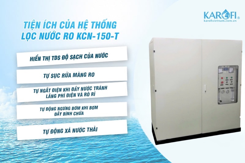 Tính năng thông minh hệ thống lọc nước công suất 250L/H