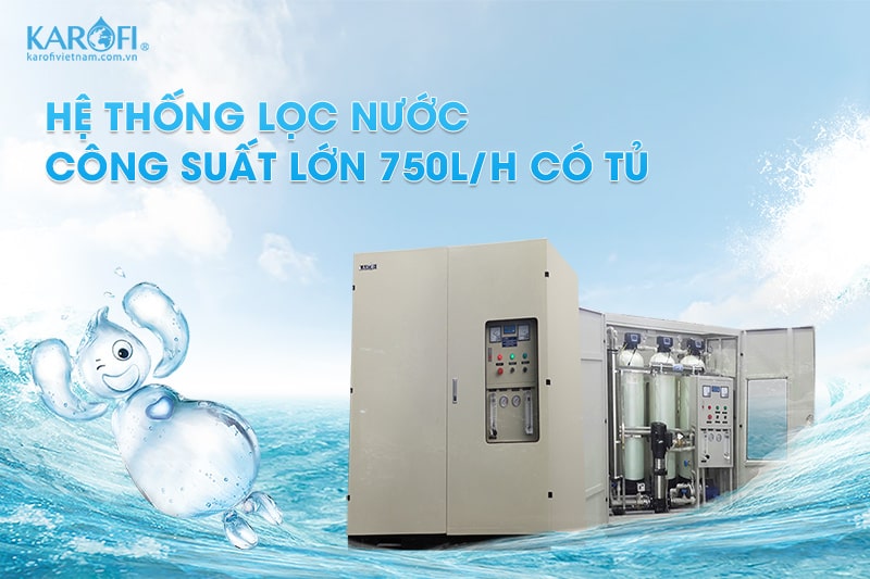 Hình ảnh hệ thống lọc nước công suất lớn 750L/H