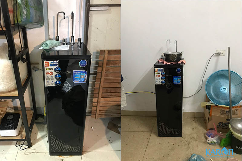 Máy lọc nước nóng lạnh Karofi KAD-D66 tại nhà khách hàng