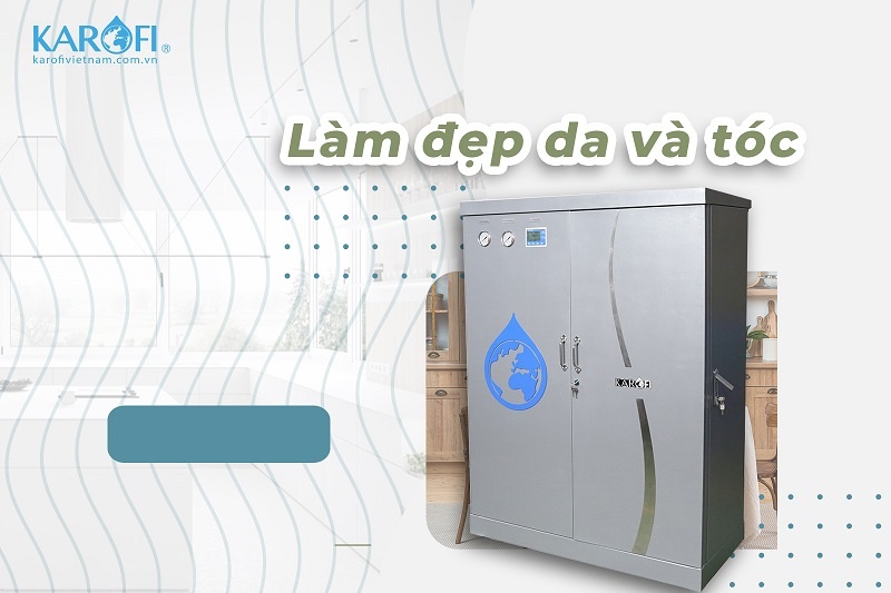 Bộ lọc nước tổng Karofi KTF 552T ECO c&oacute; t&aacute;c dụng l&agrave;m đẹp da v&agrave; t&oacute;c