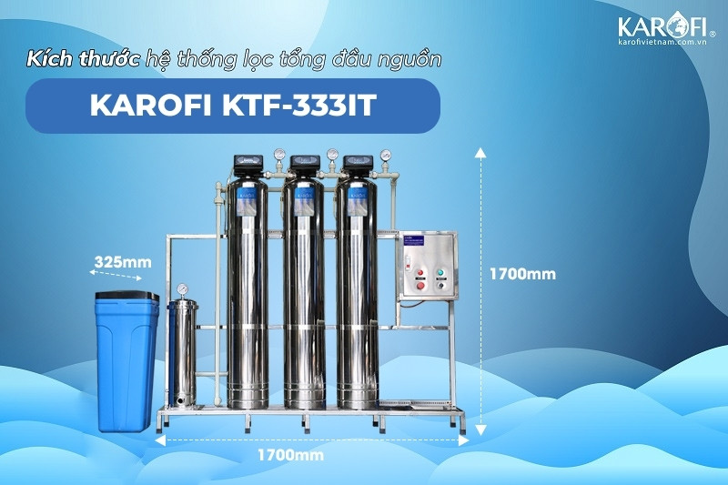 Máy lọc tổng trung tâm Karofi KTF-333IT kích thước nhỏ gọn