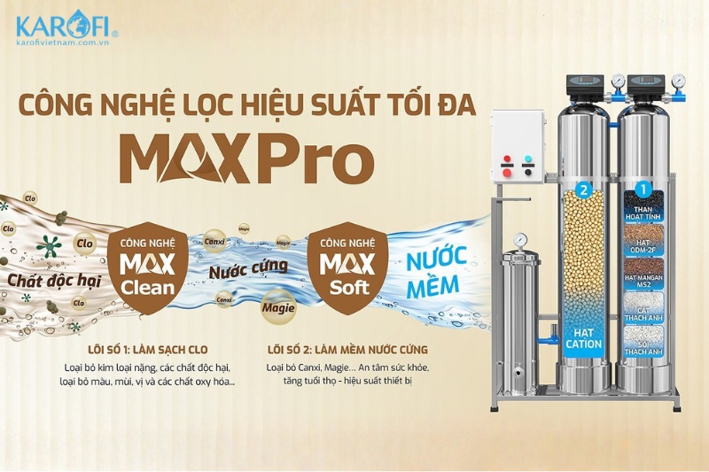 Máy lọc tổng trung tâm Karofi KTF-332IT hệ lọc mạnh mẽ
