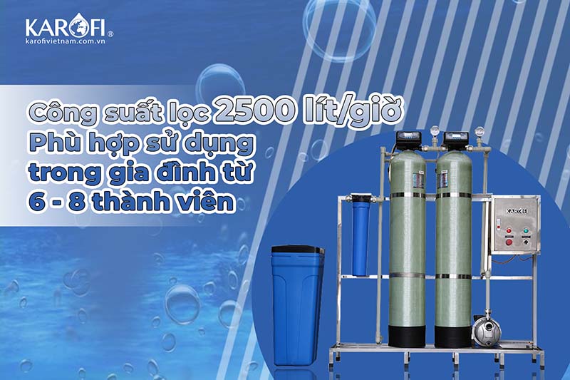 Hệ thống lọc nước đầu nguồn Karofi KTF 332C với công suất mạnh mẽ
