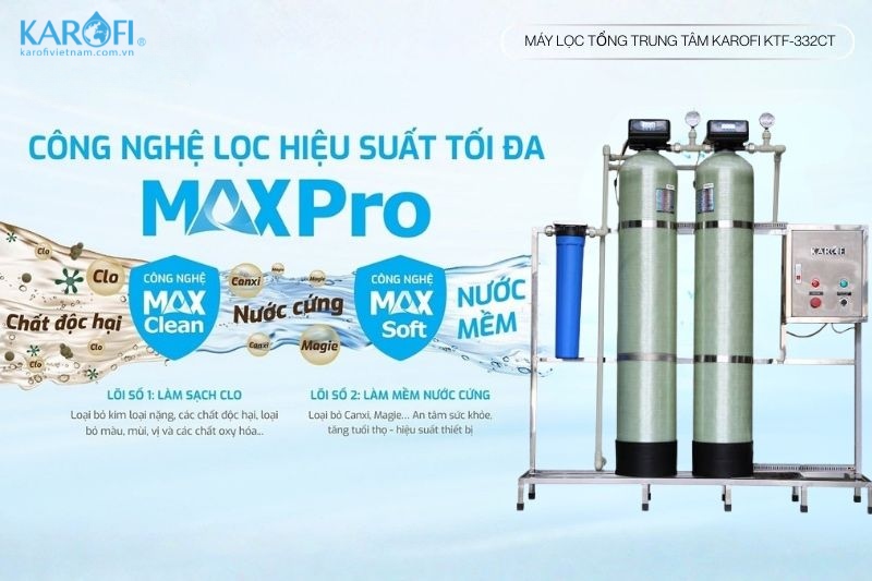 Hệ thống lọc nước tổng KTF-332CT giúp loại bỏ các tạp chất gây hại cho nước sinh hoạt