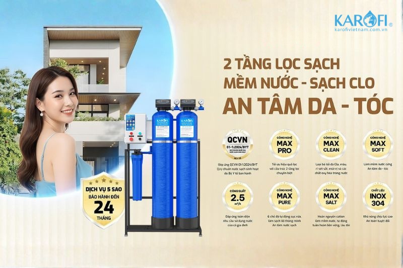Hệ thống lọc nước tổng KTF-332CT gi&uacute;p loại bỏ c&aacute;c tạp chất g&acirc;y hại cho nước sinh hoạt