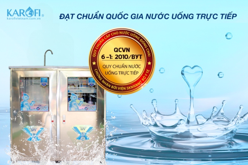 Karofi KB30 cho nguồn nước chuẩn tinh khiết, đạt chuẩn quốc giá 