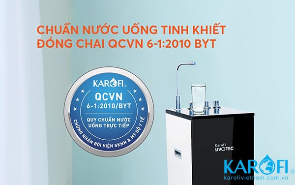 máy lọc nước tiêu chuẩn karofi livotec 611