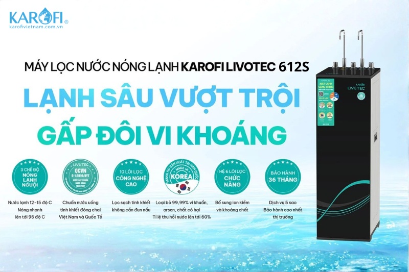 Siêu phẩm máy lọc nước Karofi Livotec 612S
