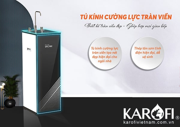 thiết kế máy lọc nước karofi livotec 600