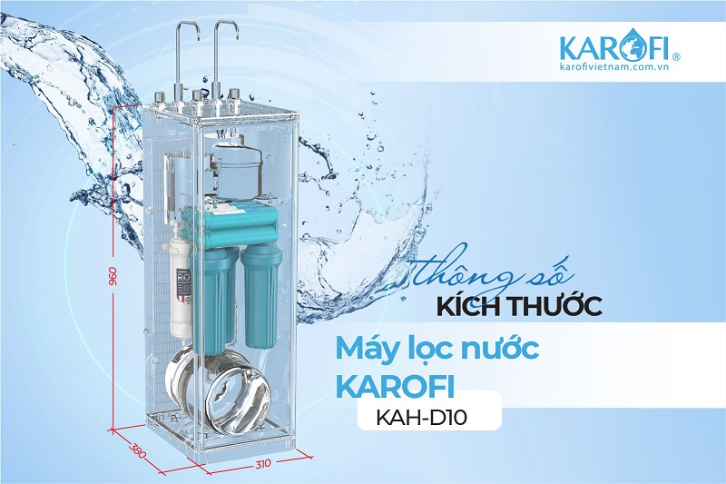 Thông số kỹ thuật máy lọc nước Karofi KAH-D10