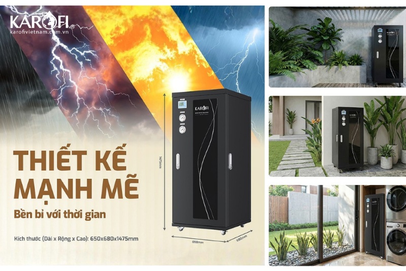 Máy lọc tổng trung tâm Karofi KMF-68T được thiết kế mạnh mẽ