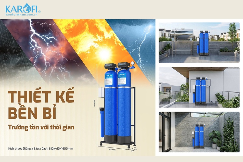 Hệ thống lọc tổng KTF-222CT c&oacute; thiết kế nhỏ gọn v&agrave; dễ d&agrave;ng lắp đặt