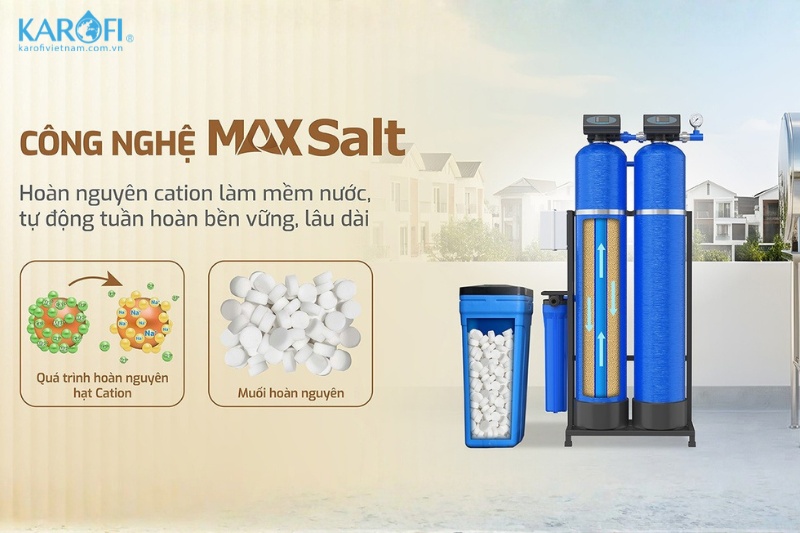 Karofi KTF-222CT sở hữu c&ocirc;ng nghệ l&agrave;m mềm nước ưu việt