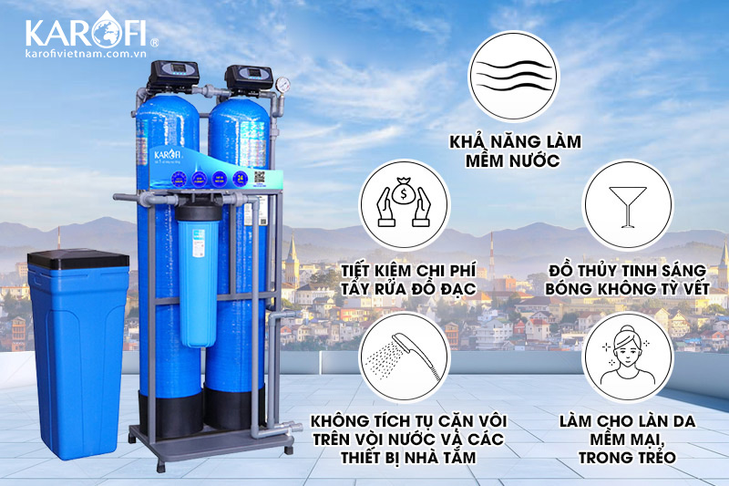 Karofi KTF-222C sở hữu công nghệ làm mềm nước ưu việt