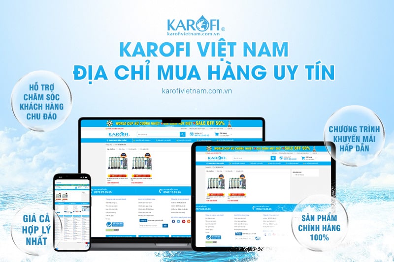 Karofi Việt Nam địa chỉ mua hệ thống máy lọc nước RO công nghiệp uy tín