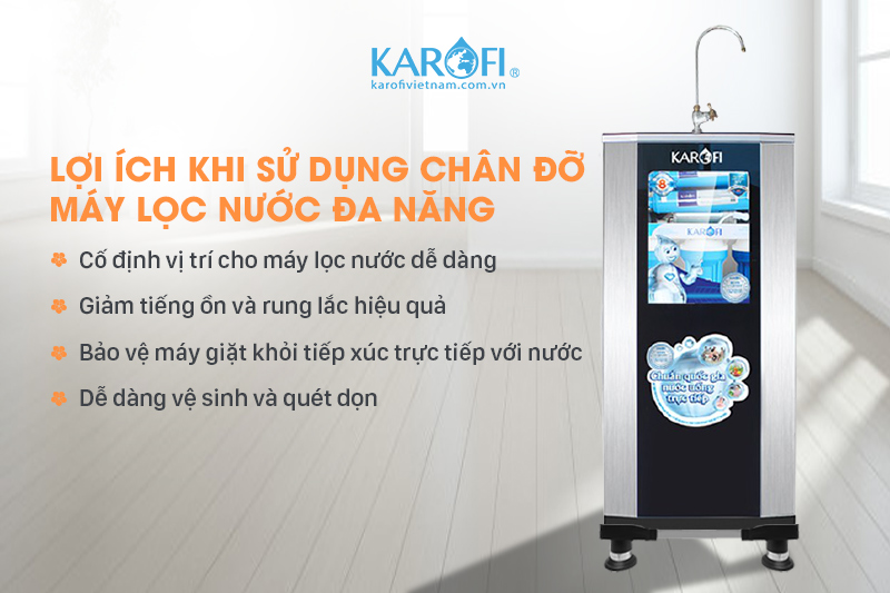 Lợi ích khi sử dụng chân đỡ máy lọc nước