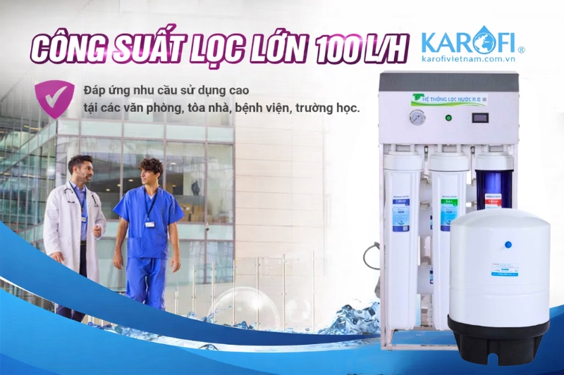 Kosovota Pro KSV-100A/500G c&oacute; c&ocirc;ng suất lọc 100l/h