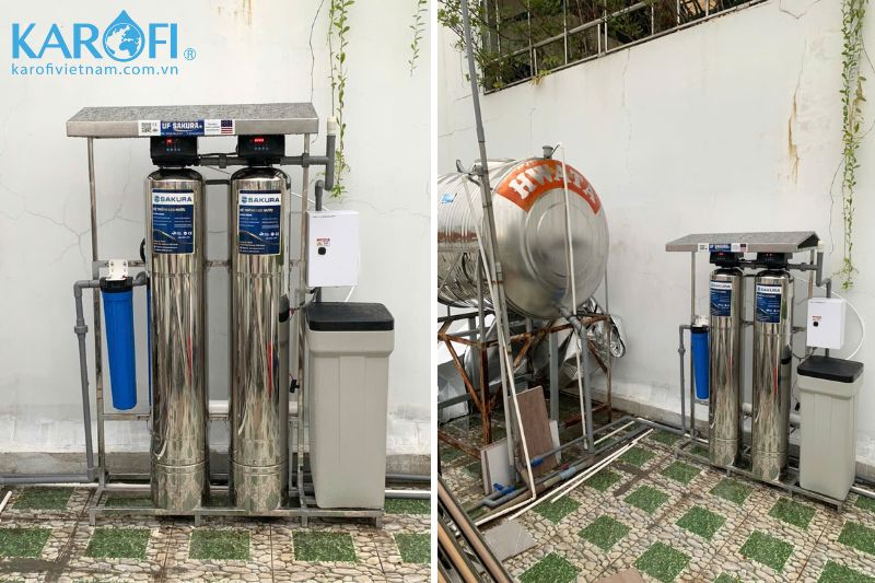 thực tế lắp đặt lọc tổng đầu nguồn skt212i