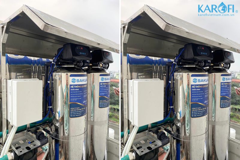 Lắp đặt thực tế lọc nước sinh hoạt SKT212I