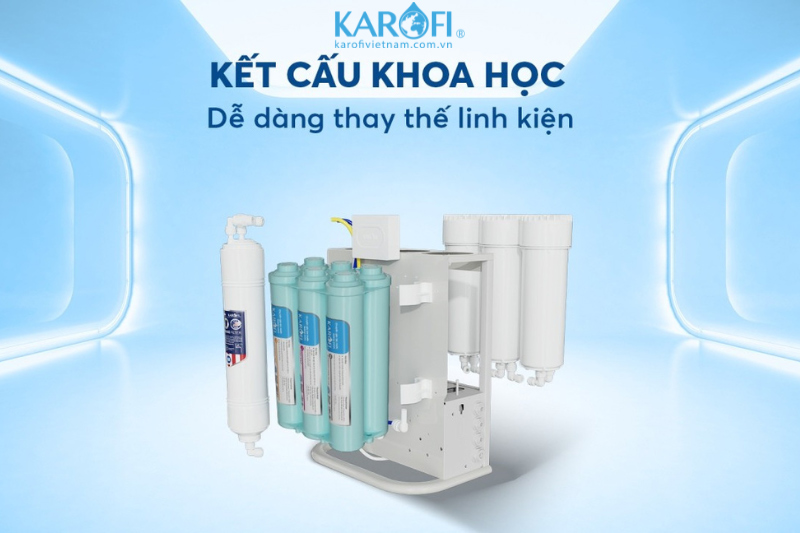 Kết cấu khoa học - dễ dàng thay thế linh kiện