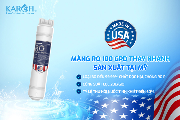 Màng lọc RO Purifim 100 GDP được sản xuất tại Mỹ