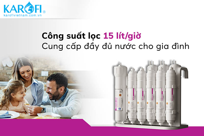 Mutosi MP-192 cho công suất lọc lên tới 15L/H