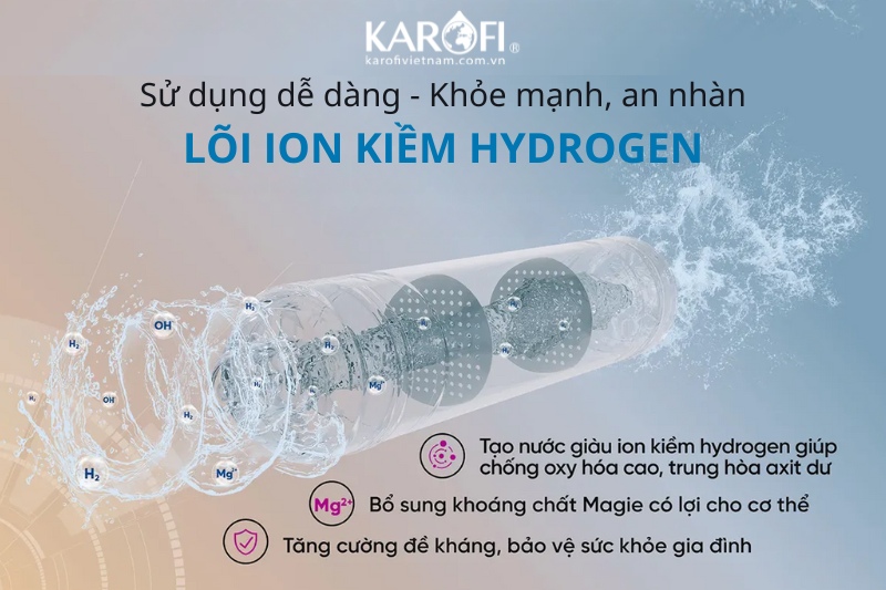 Mutosi MD-188H bổ sung nước ion kiềm giàu hydrogen tốt cho sức khỏe