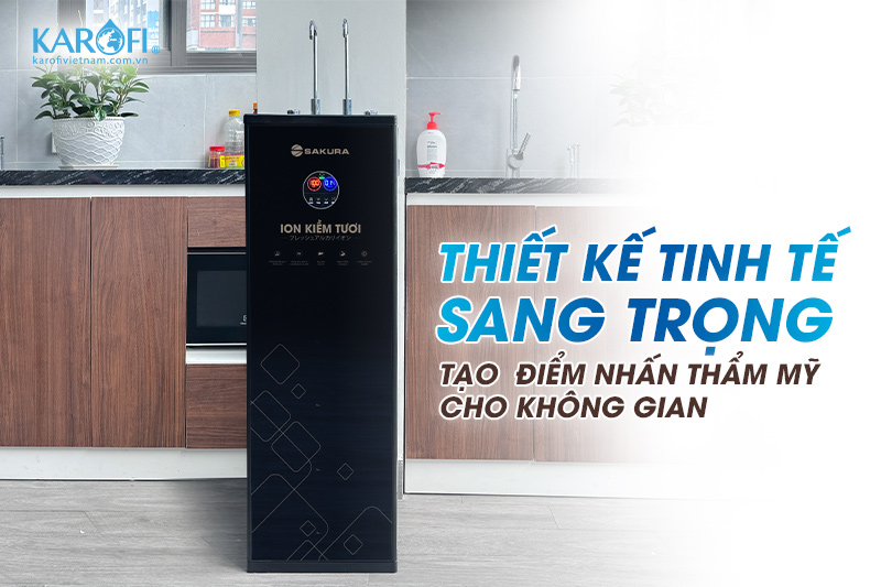 Máy lọc nước nóng lạnh ion kiềm Sakura SD700 sở hữu thiết kế tinh tế - sang trọng