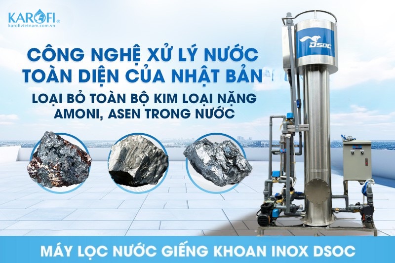 Lọc nước giếng khoan Inox công suất 10m3 áp dụng công nghệ tiên tiến từ Nhật Bản