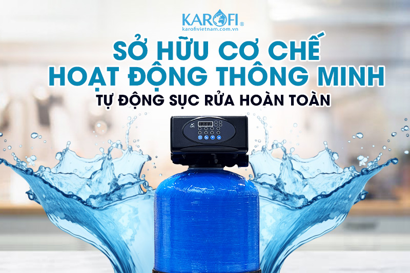 Sở hữu van tự động sục rửa thông minh