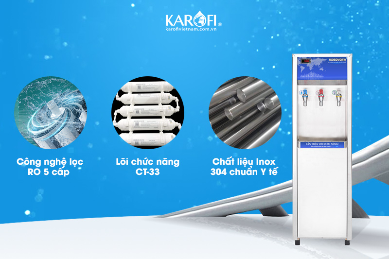 Khả năng lọc nước sạch, đảm bảo chất lượng của KOSOVOTA MTL-340