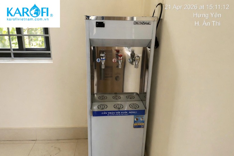 Ảnh thực tế của c&acirc;y nước n&oacute;ng lạnh 345L c&oacute; RO 20L/H KOSOVOTA MTL-345