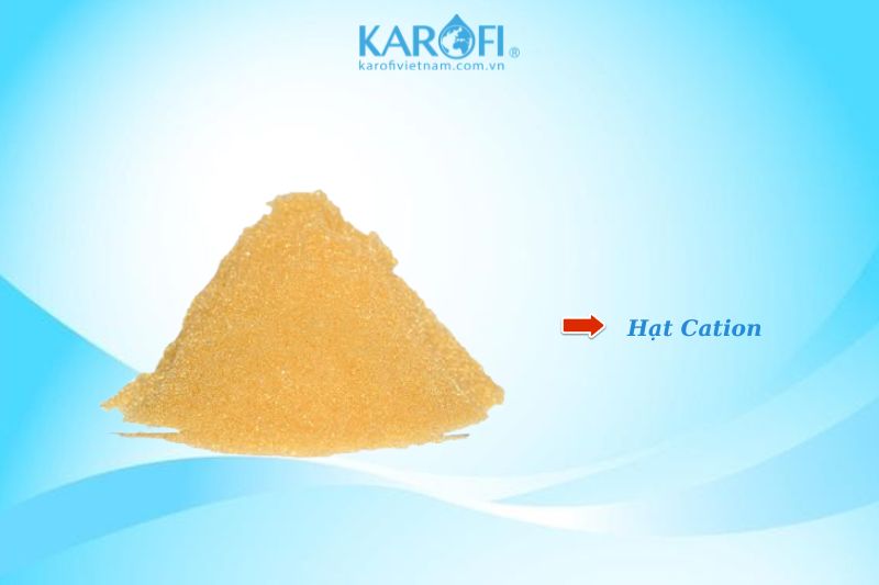 Hạt cation trong cột làm mềm nước phi 250