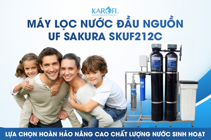 Lọc tổng đầu nguồn c&oacute; m&agrave;ng si&ecirc;u lọc UF Sakura SKUF212C