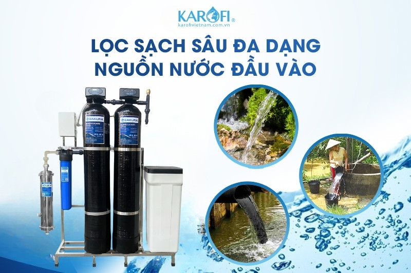 Lọc tổng Sakura SKUF212C Xử lý đa dạng nguồn nuớc